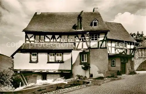 AK / Ansichtskarte  Enkirch_Mosel altes Fachwerkhaus an der Oberstrasse Enkirch Mosel