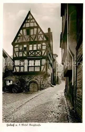 AK / Ansichtskarte 73810826 Enkirch_Mosel Bergstrasse Fachwerkhaus Enkirch Mosel