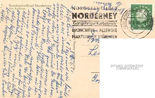 AK / Ansichtskarte 73810847 Norderney_Nordseebad Am Kurhaus Norderney_Nordseebad