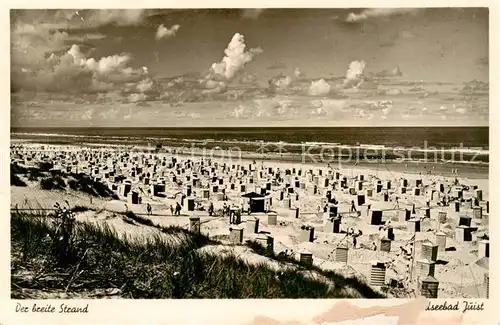 AK / Ansichtskarte  Juist_Nordseebad Strandpartie Juist_Nordseebad