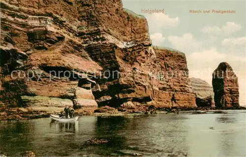 AK / Ansichtskarte  Helgoland Moench mit Predigerstuhl Helgoland