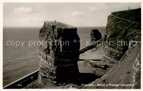 AK / Ansichtskarte  Helgoland Moench und Prediger Hoyshoern Helgoland