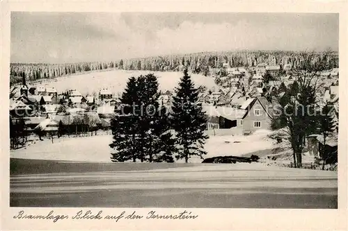 AK / Ansichtskarte  Braunlage Panorama Blick auf den Jermerstein Winterlandschaft Braunlage