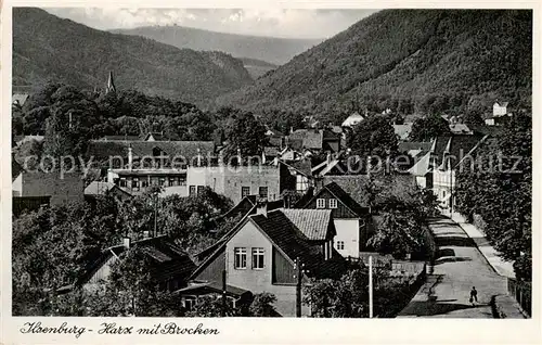 AK / Ansichtskarte 73810905 Ilsenburg_Harz Ortsansicht mit Blick zum Brocken Ilsenburg Harz