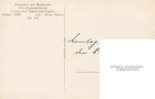 AK / Ansichtskarte  Konstanz_Bodensee Restauration Konziliumsgebaeude Konstanz_Bodensee