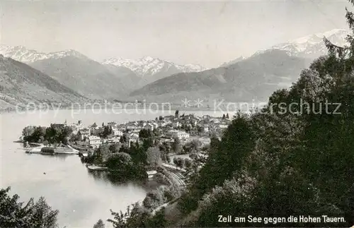 AK / Ansichtskarte 73810940 Zell_See_AT Panorama Blick gegen die Hohen Tauern 