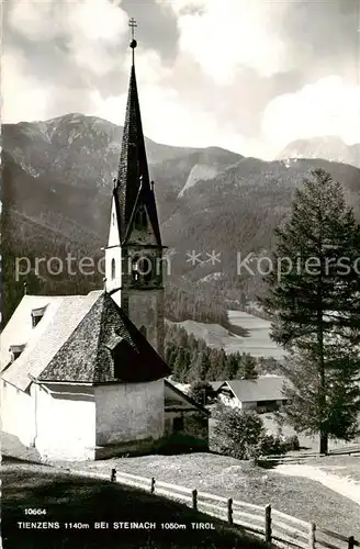 AK / Ansichtskarte 73810948 Tienzens_Steinach_Brenner_Tirol_AT Dorfkirche Alpenblick 