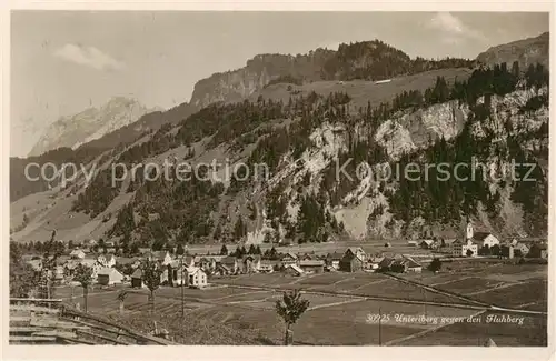 AK / Ansichtskarte Unteriberg Panorama Blick gegen den Fluhberg Unteriberg