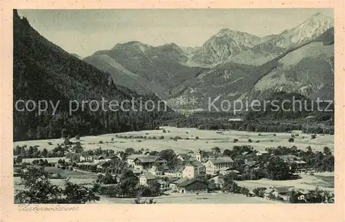 AK / Ansichtskarte  Unterwoessen Panorama Allgaeuer Alpen Unterwoessen