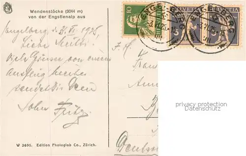 AK / Ansichtskarte Wendenstoecke_3042m_BE von der Engstlenalp aus Bergwelt Berner Alpen 