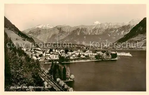AK / Ansichtskarte 73810996 Zell_See_AT Panorama Blick gegen Steinernes Meer 