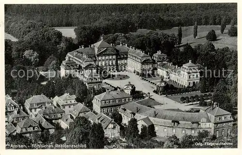 AK / Ansichtskarte  Bad_Arolsen Fuerstliches Residenzschloss Original Fliegeraufnahme Bad_Arolsen