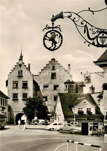 AK / Ansichtskarte  Tettnang Baerenplatz mit Torschloss Tettnang