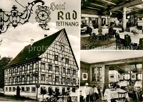 AK / Ansichtskarte  Tettnang Hotel Rad Restaurant Fachwerkhaus Tettnang