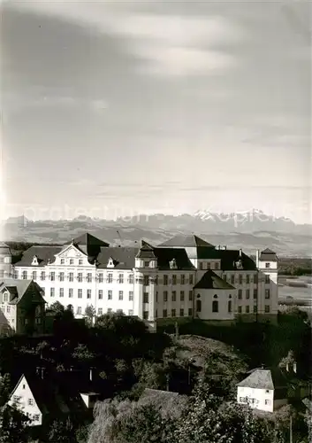 AK / Ansichtskarte  Tettnang Schloss gegen die Alpen Tettnang