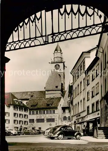 AK / Ansichtskarte 73811040 ueberlingen_Bodensee Hofstatt Altstadt Kirche ueberlingen Bodensee