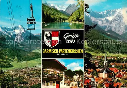 AK / Ansichtskarte  Seilbahn_Cable-Car_Telepherique Garmisch Partenkirchen 