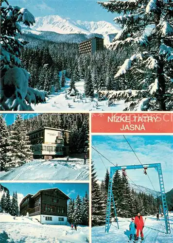 AK / Ansichtskarte  Skilift_Schlepplift_Remontees-Mecaniques Nizke Tatry Jasma  