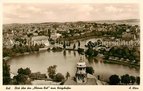 AK / Ansichtskarte  Kiel Blick ueber den Kleinen Kiel zum Kriegshafen Kiel