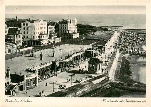 AK / Ansichtskarte  Borkum_Nordseeheilbad Wandelhalle mit Strandpromenade 