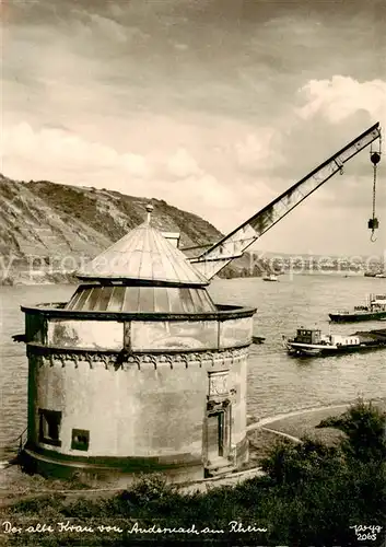 AK / Ansichtskarte  Andernach_Rhein Alter Kran Andernach Rhein