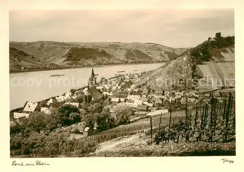 AK / Ansichtskarte  Lorch_Rheingau Panorama Lorch Rheingau