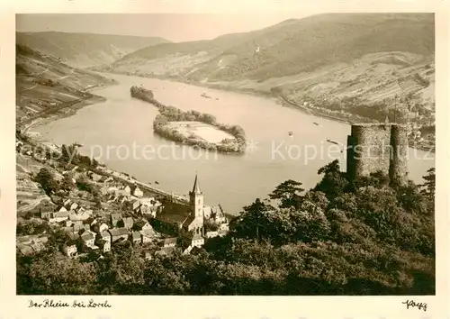 AK / Ansichtskarte  Lorch_Rheingau Panorama Lorch Rheingau