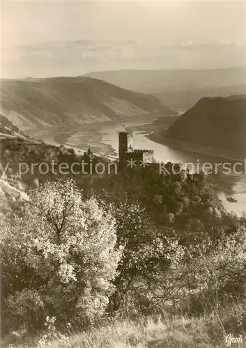 AK / Ansichtskarte  Kaub_Caub_Rhein Burg Gutenfels 