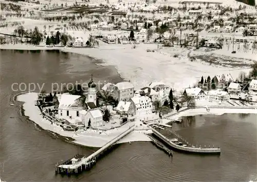 AK / Ansichtskarte  Wasserburg_Bodensee Fliegeraufnahme Wasserburg Bodensee