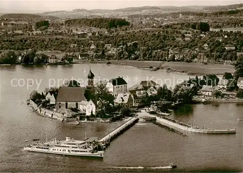 AK / Ansichtskarte  Wasserburg_Bodensee Fliegeraufnahme Wasserburg Bodensee