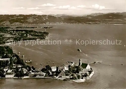 AK / Ansichtskarte  Wasserburg_Bodensee Fliegeraufnahme Wasserburg Bodensee