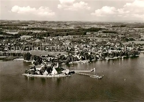 AK / Ansichtskarte 73811165 Wasserburg_Bodensee Fliegeraufnahme Wasserburg Bodensee