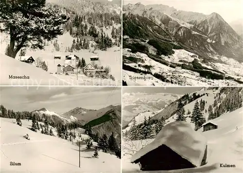 AK / Ansichtskarte  Triesenberg_Liechtenstein_FL Masescha Silum Kulmen  