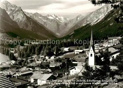 AK / Ansichtskarte  Trins_Innsbruck Hohes Tor Schafkamm SchneespitzeFeuersteine und Innere Wetterspitze Trins Innsbruck