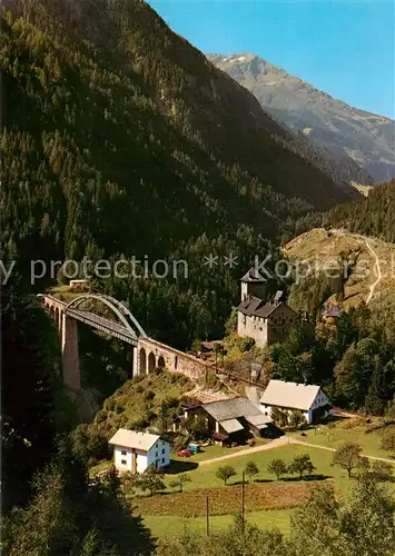 AK / Ansichtskarte  Trisannabruecke_Arlbergbahn_AT mit Schloss Wiesberg 