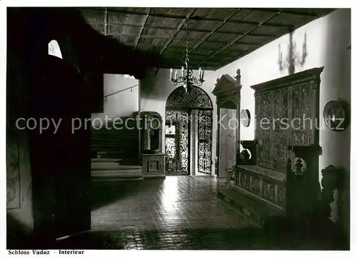 AK / Ansichtskarte  Liechtenstein_Fuerstentum Schloss Vaduz Interieur 