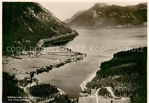 AK / Ansichtskarte  Walchensee mit Jochberg Fliegeraufnahme Walchensee