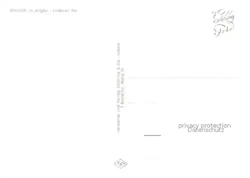 AK / Ansichtskarte  Wangen_Allgaeu Lindauer Tor Wangen Allgaeu