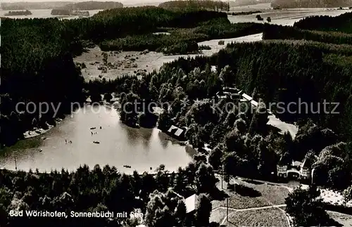 AK / Ansichtskarte  Bad_Woerishofen Sonnenbuechl mit See Bad_Woerishofen