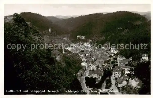 AK / Ansichtskarte  Bad_Berneck Blick vom Rothersfelsen Bad_Berneck