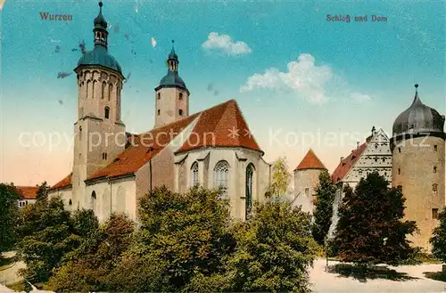 AK / Ansichtskarte  Wurzen_Sachsen Schloss und Dom Wurzen Sachsen