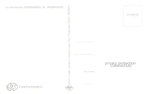 AK / Ansichtskarte  Ziegenhagen_Witzenhausen Panorama Ziegenhagen Witzenhausen