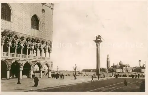 AK / Ansichtskarte 73811288 Venedig_Venezia Piazzetta conla colonna di San Marco e lisola di San Giorgio Venedig Venezia