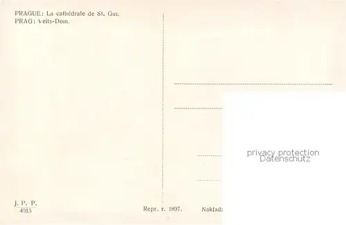 AK / Ansichtskarte  Praha_Prahy_Prague Veits Dom Praha_Prahy_Prague