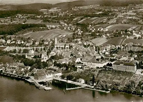 AK / Ansichtskarte  Meersburg_Bodensee Fliegeraufnahme Meersburg Bodensee