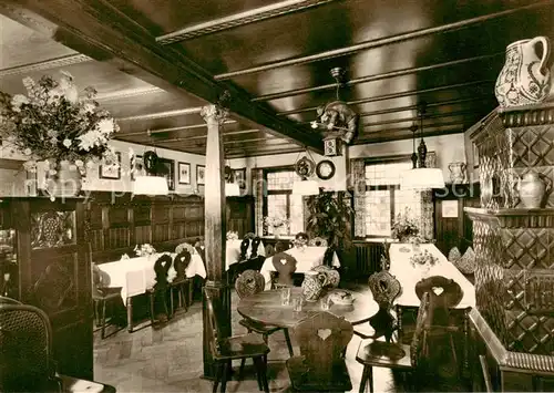 AK / Ansichtskarte  Meersburg_Bodensee Weinstube zum Becher Meersburg Bodensee