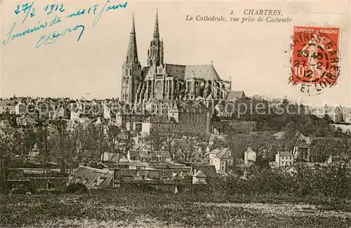 AK / Ansichtskarte Chartres_28 La Cathedrale vue prise de Cachembe 