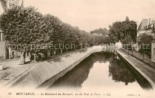 AK / Ansichtskarte Montargis_45 Le Boulevard du Rempart vu du Pont de Patis 