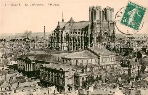 AK / Ansichtskarte Reims_51 La Cathedrale 