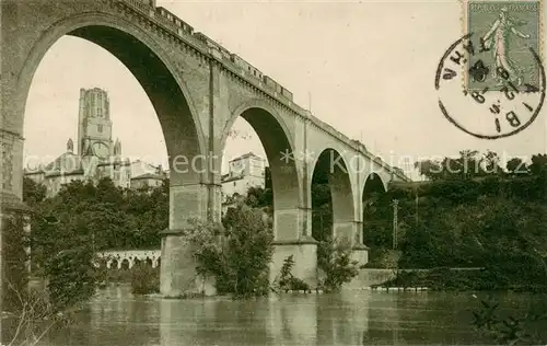 AK / Ansichtskarte Albi_81_Tarn Le Viaduc et la Cathedrale 